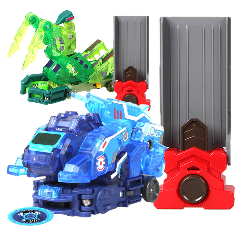 玩具变形车赛车爆裂飞车带晶片机甲兽神疾速车强袭轰天爆龙绝地雄狮
