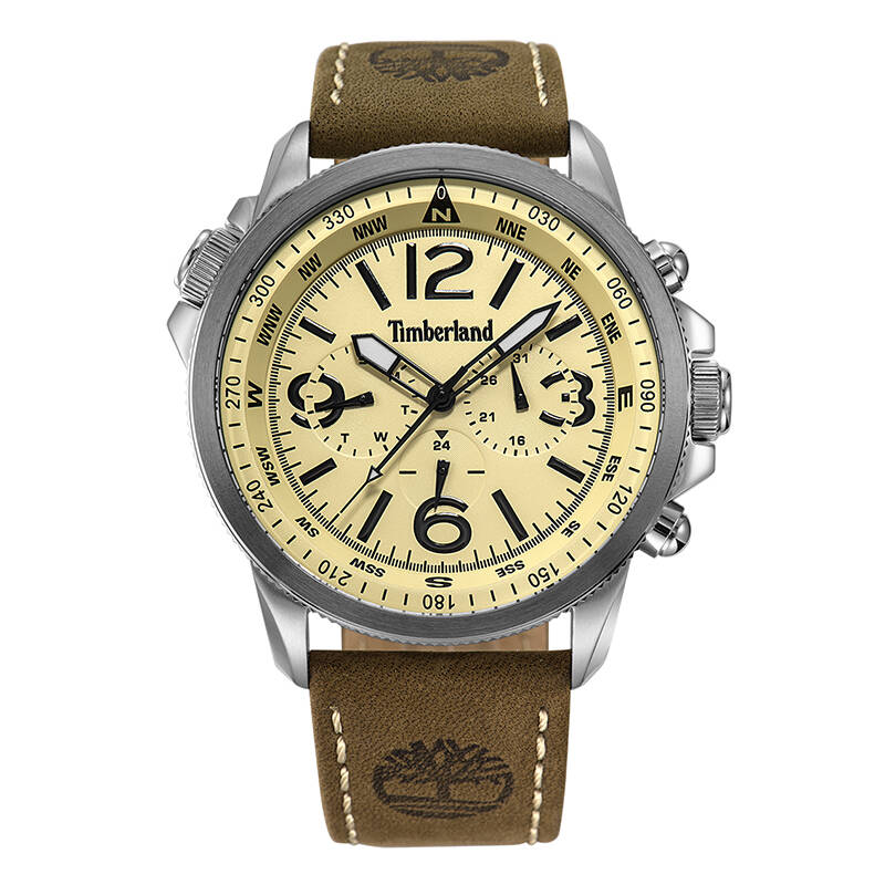 添柏岚(timberland)户外运动功能男表 时尚潮流皮带防水石英手表tbl.