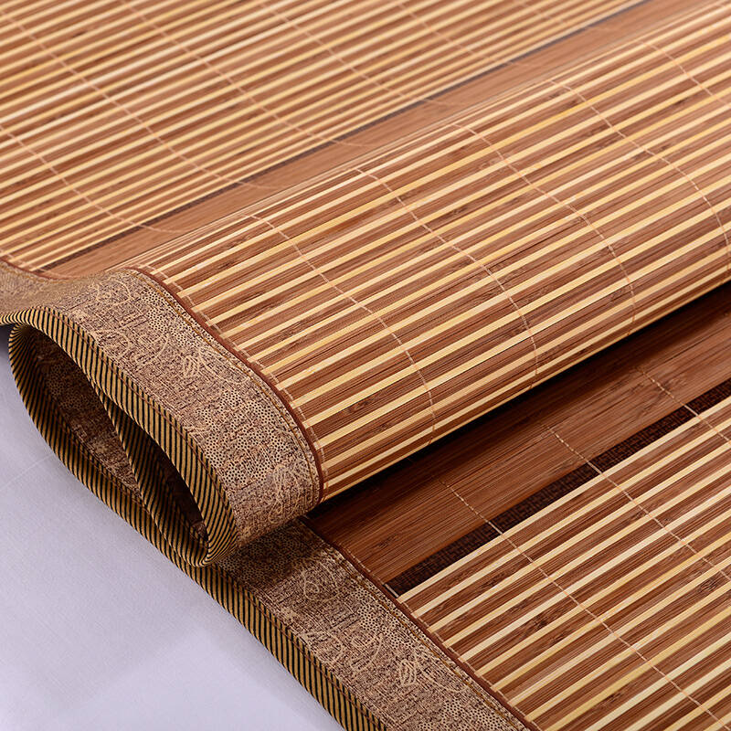 羽光家纺凉席竹席 双人碳化双面竹凉席子 可折叠空调席 1.5米床