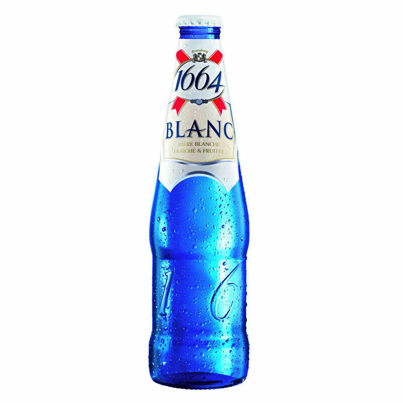 法国kronenbourg 克伦堡凯旋1664白啤酒330ml 24支整箱