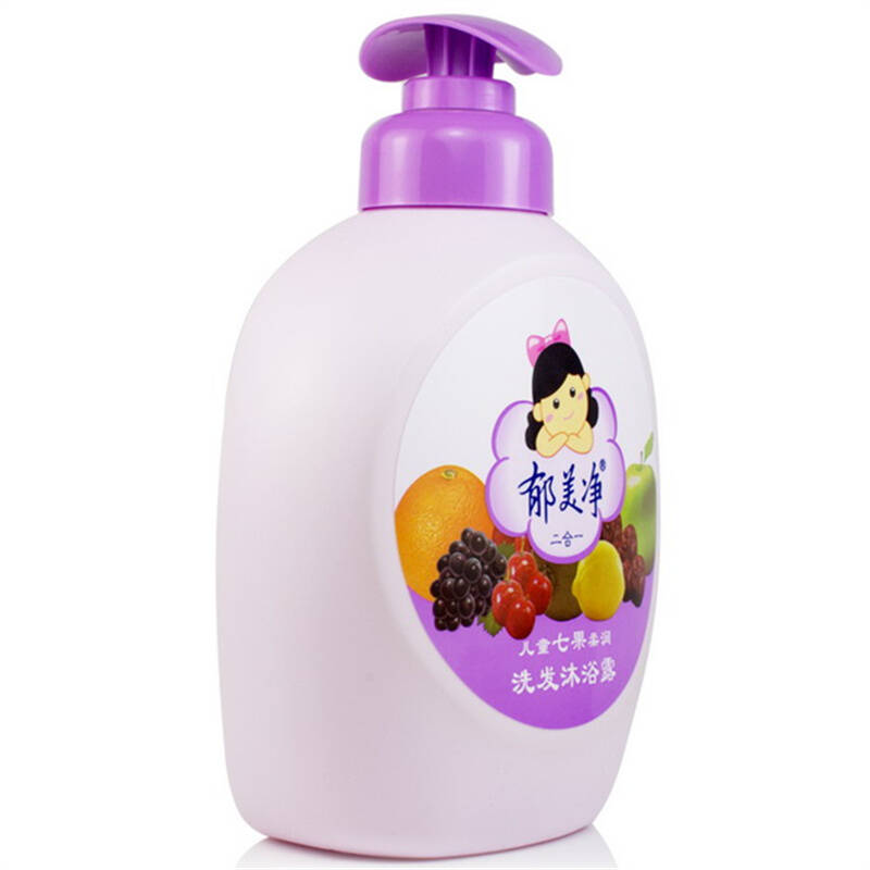 郁美净 儿童七果柔润洗发沐浴露 550g