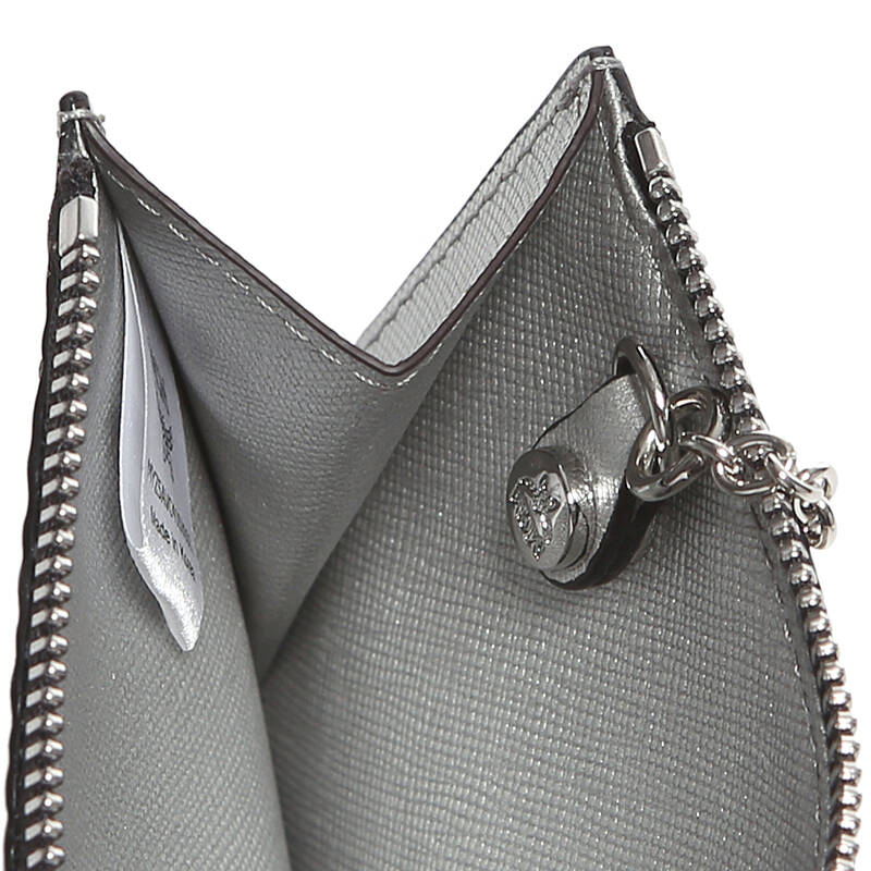 mcm 女士color visetos系列银色pvc英文印花零钱包 myz5avc41sv001