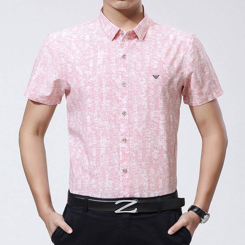 好评1 浅蓝色短袖衬衫 165/s码