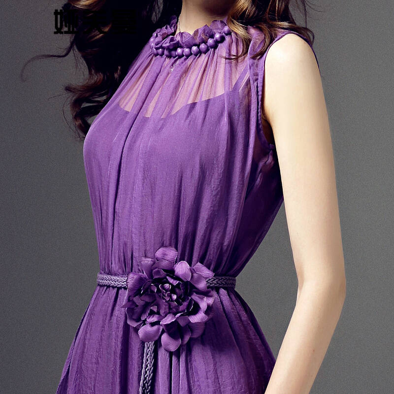 紫色裙子京东图片