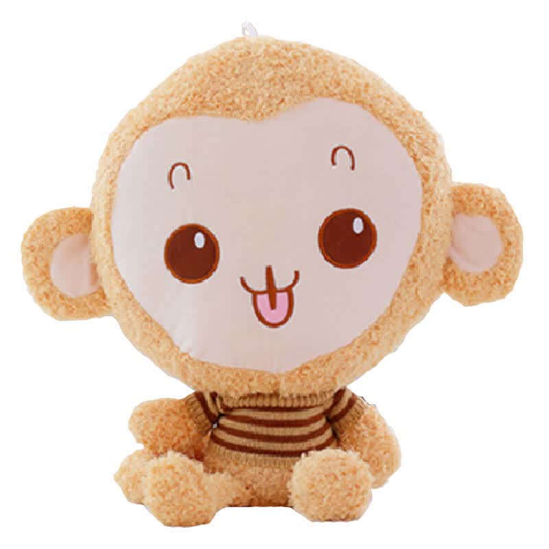 玩具猴猴抱枕玩偶悠嘻猴大嘴猴布娃娃嘻哈猴生日礼物女 浅棕色小猴子