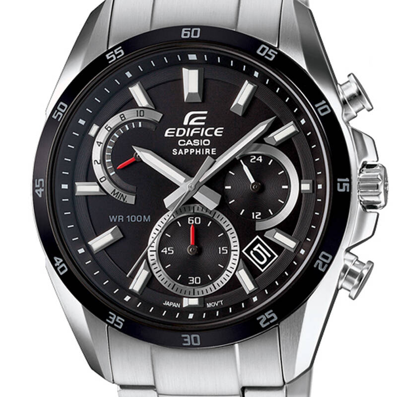 卡西欧(casio)手表 edifice广告款蓝宝石镜面商务休闲赛车大盘动感
