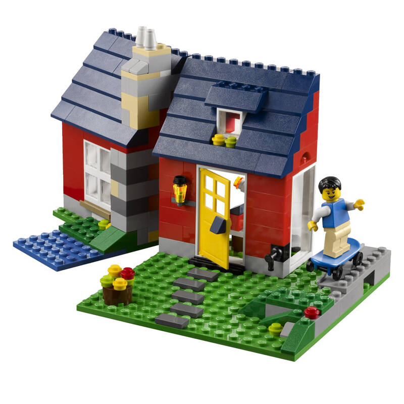 lego儿童塑料益智立体拼插积木玩具 小颗粒创意百变三合一系列 31009