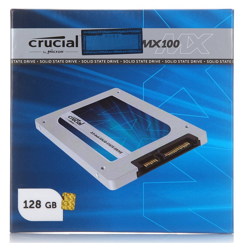 英睿达(crucial)mx100系列 128g sata3固态硬盘(ct128mx100ssd1)