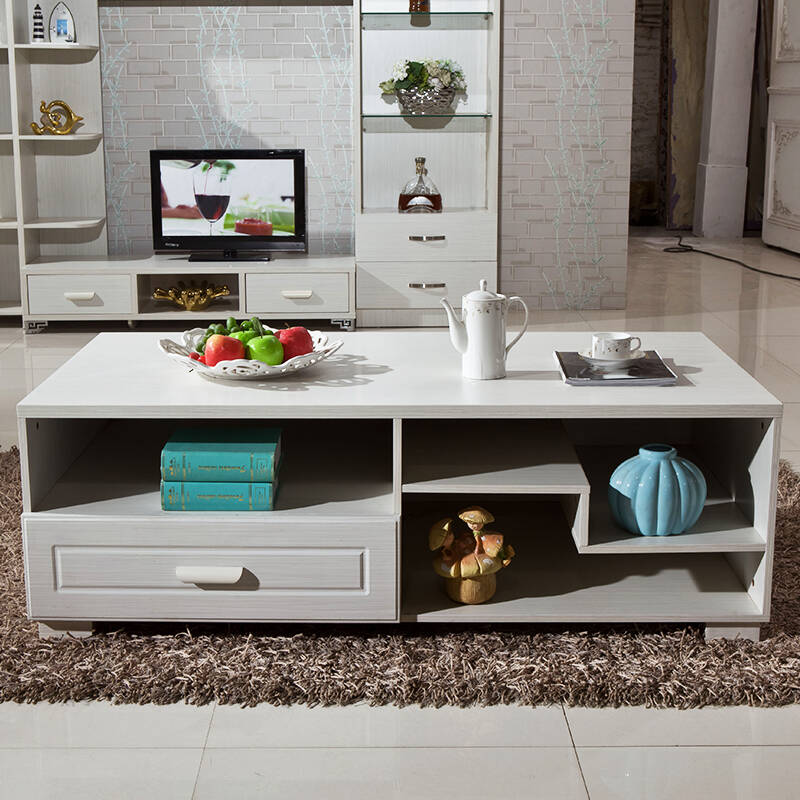 凯帝格 现代简约茶几 时尚客厅茶几 创意茶几带抽屉 苏香桐