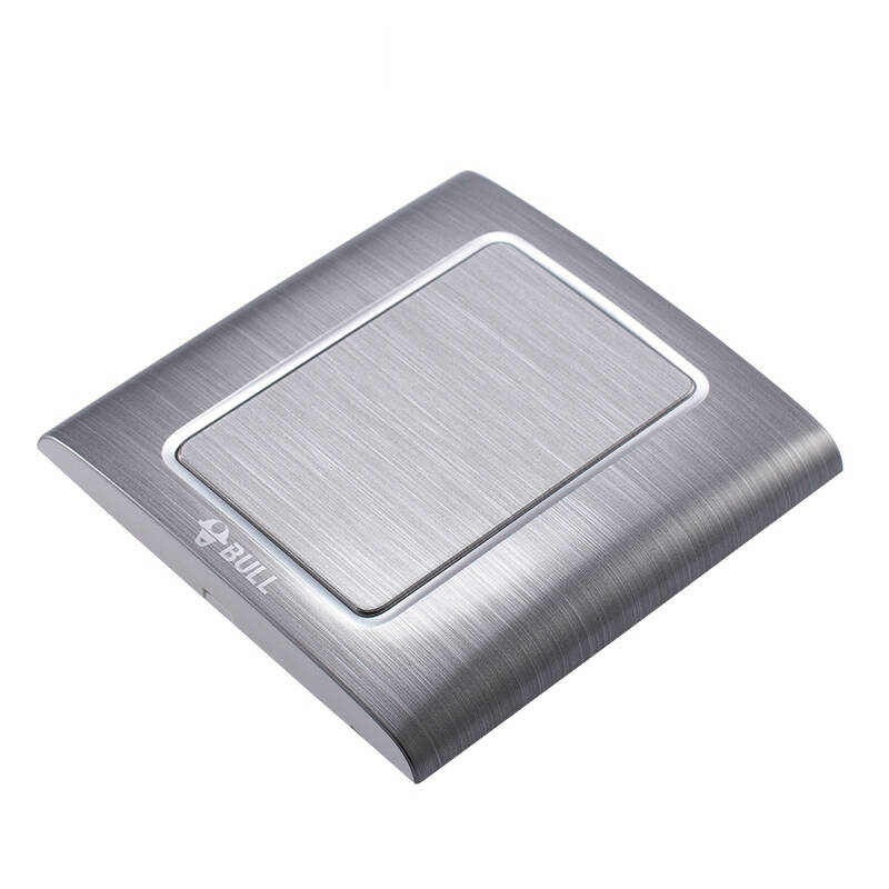 公牛装饰开关插座面板 拉丝银空白面板 白盖板挡板电源插座 g11b101