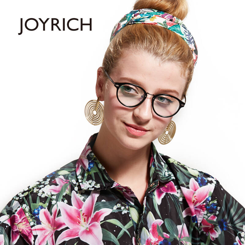 joyrich近视眼镜女 潮人防蓝光抗辐射护目眼镜架男板材镜框复古眼镜可