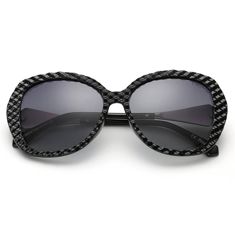 帕莎prsr时尚太阳镜女士墨镜经典黑 t60076