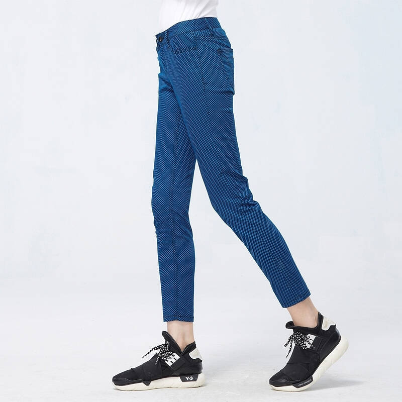 佐丹奴长裤 女士休闲裤子低腰卡其裤 弹力铅笔休闲裤女01412036 92