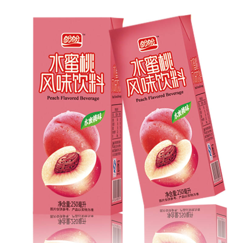 盼盼 水蜜桃汁 250ml*24盒 整箱 果汁饮料