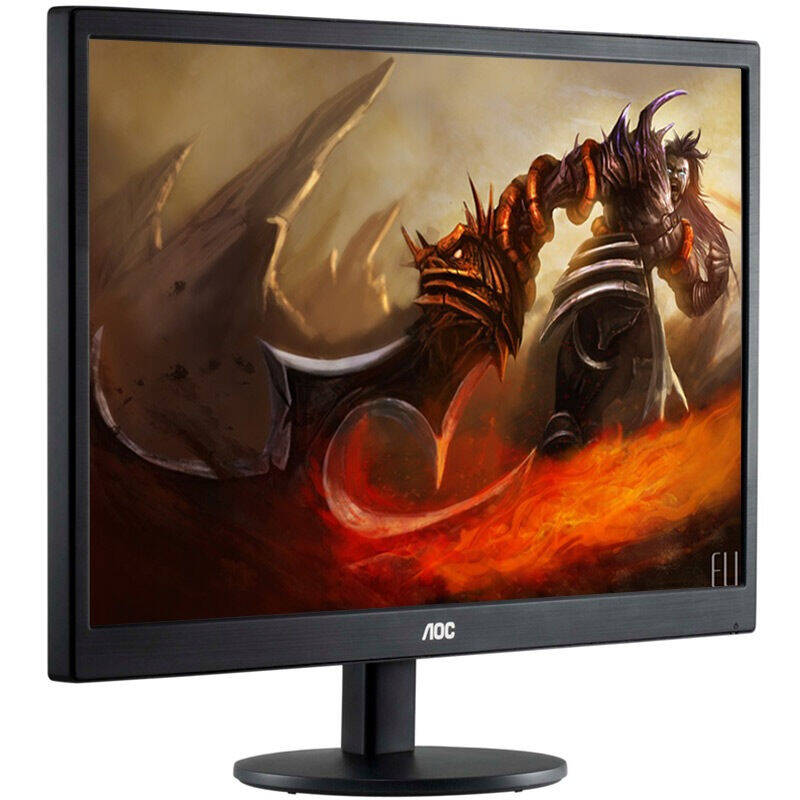 aoc e2070swn 19.5英寸led背光节能窄边框液晶显示器(黑色)