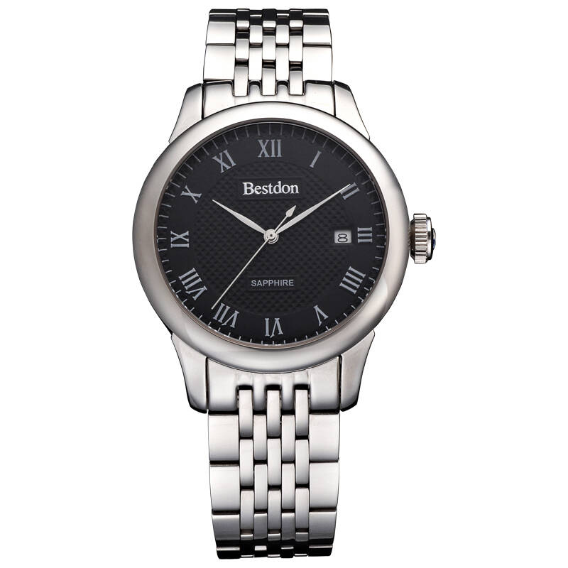 邦顿(bestdon)男表全自动机械表男士商务休闲精钢腕表bd7103g 白壳