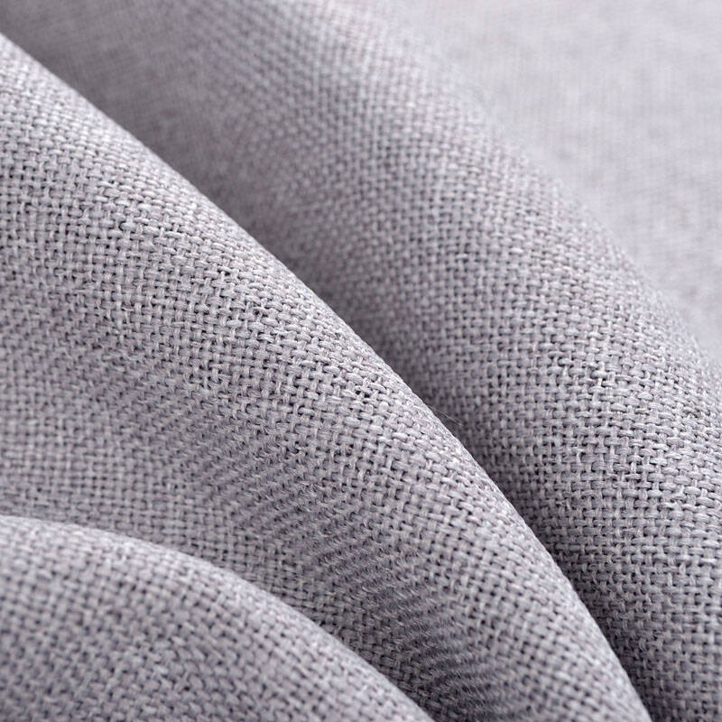 【定制】优质加厚亚麻窗帘 客厅卧室全遮光布料成品 灰色 定制挂钩1米