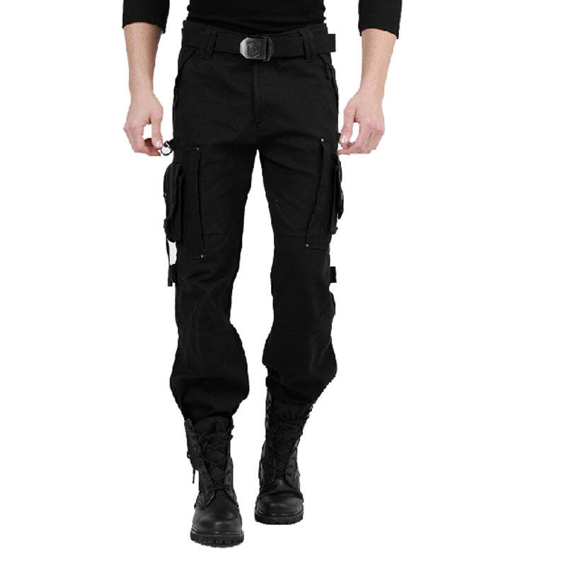 军迷服饰登山男军裤 多口袋特种兵战术工装男女长裤 黑色 29