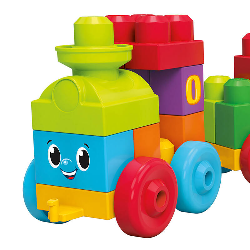 自营 【京东超市】美高 mega 益智拼插积木玩具 数学学习火车 dkx60