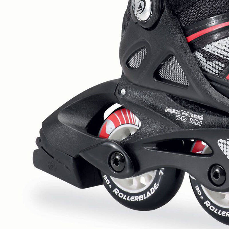 rollerblade溜冰鞋 进口儿童轮滑鞋可调可拆洗旱冰鞋 combo黑红色m码