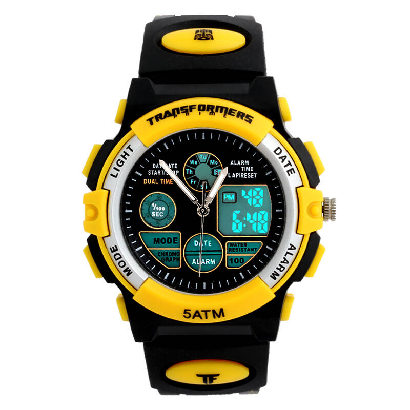 变形金刚 (transformers )儿童手表男孩防水夜光多功能电子表男童学生