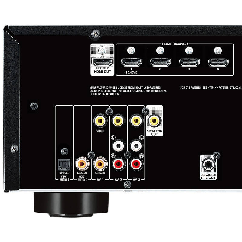 雅马哈(yamaha)rx-v381 家庭影院 音响 5.1声道av功放机 hdcp 2.