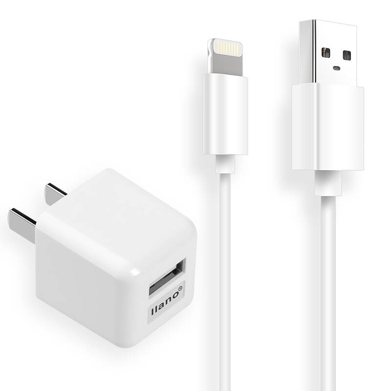 绿巨能(llano)iphone6/6s/plus充电器 数据线 苹果iphone5/5c/5s 5v1.