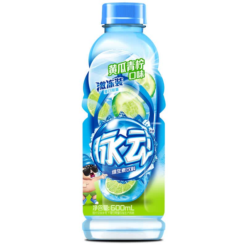 【京东超市】脉动(mizone) 维生素饮料 酷冰黄瓜青柠味 600ml*15瓶