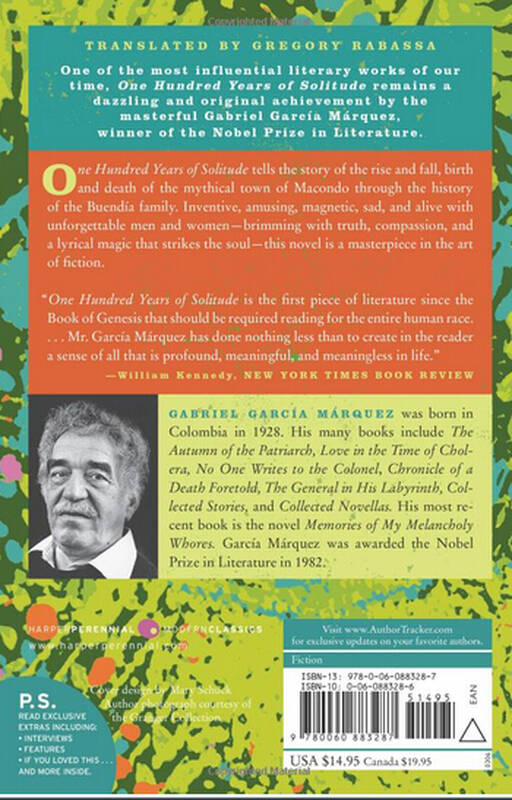 现货英文原版one hundred years of solitude百年孤独 马尔克斯著