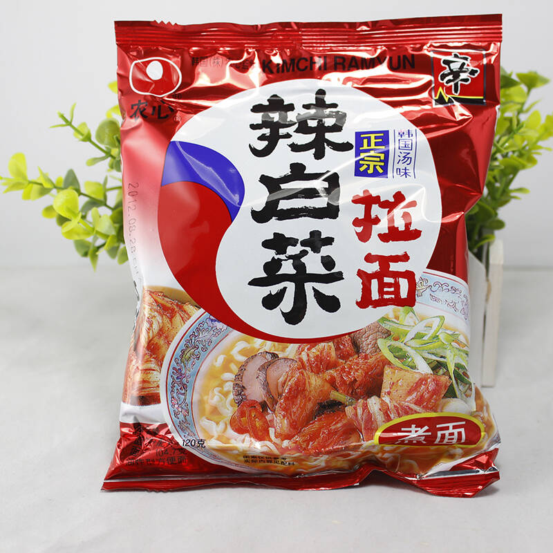 农心 方便面 辣白菜拉面 120g 单包