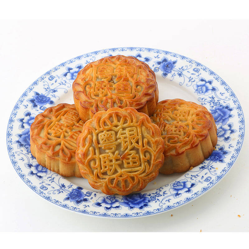 【京东超市】粤联(yuelian)银鱼海鲜月饼 100g 散装