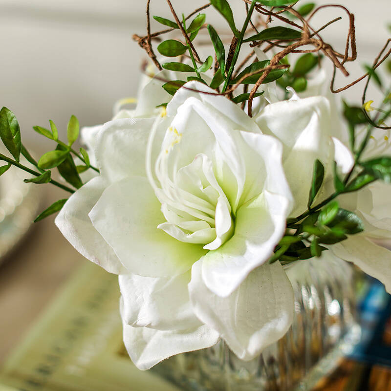 奇居良品(create for life)zthy011515 卡纳尔白色整体花艺家饰摆件