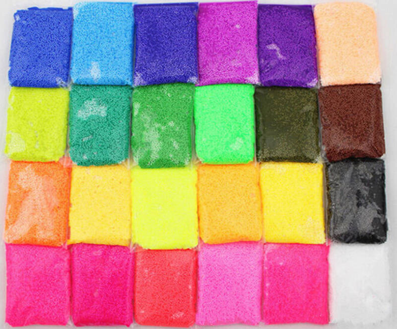 轻雪花泥彩色泥土diy儿童手工创作材料益智儿童节玩具 24色