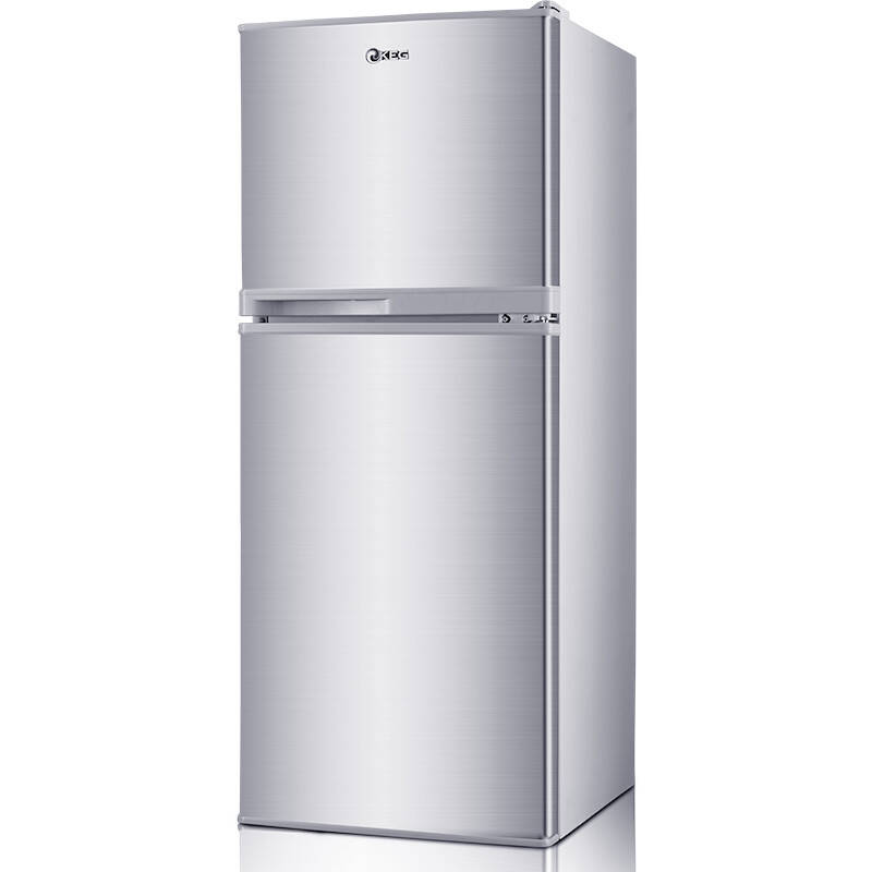 韩电(keg)bcd-132jd 132升双门两门冰箱 拉丝银一级能效