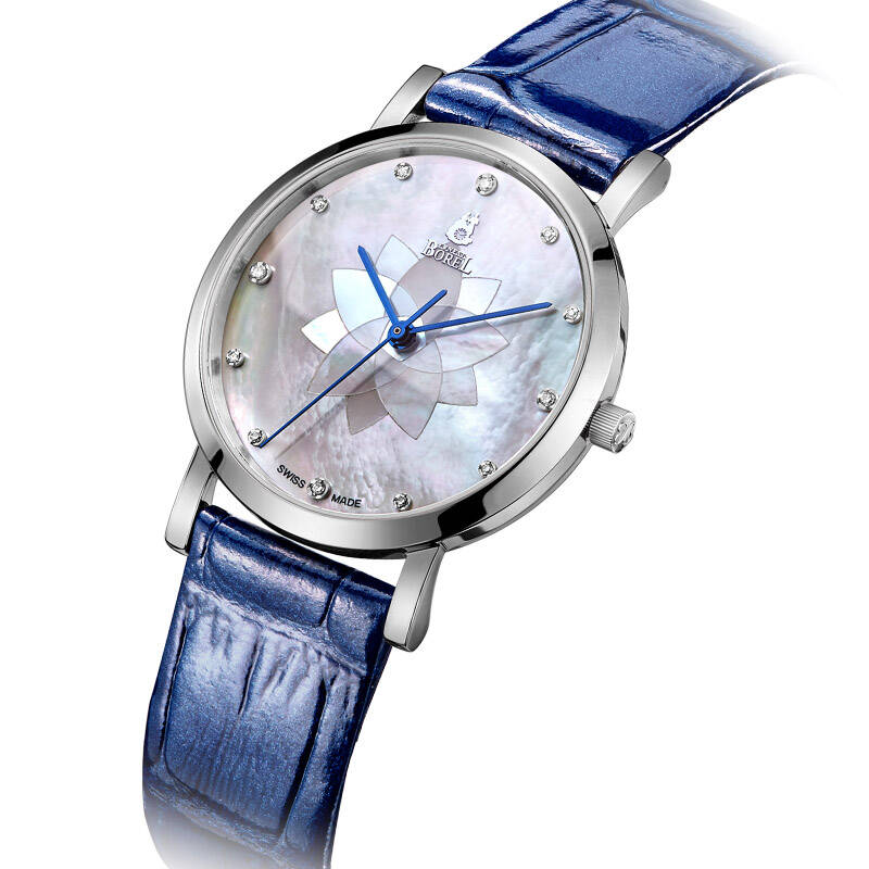 依波路(ernest borel)典雅系列 时装表瑞士进口依波路正品圆形真皮