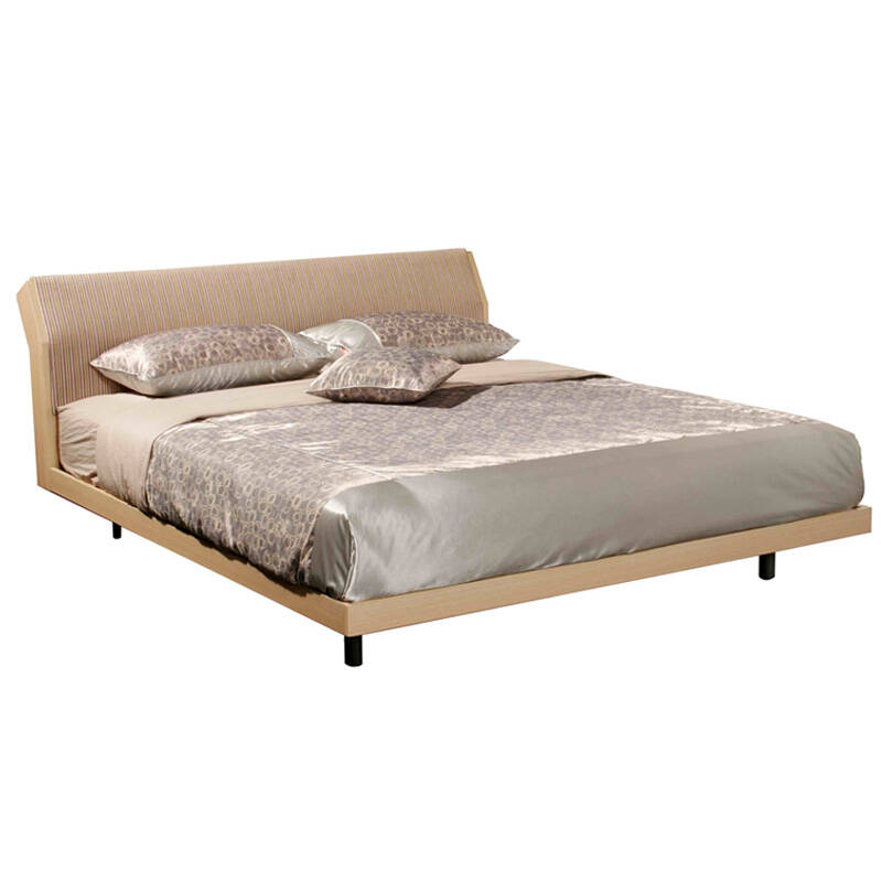 曲美家具家居 卧室双人床 木质环保 现代简约n2005by12 全深橡色 1