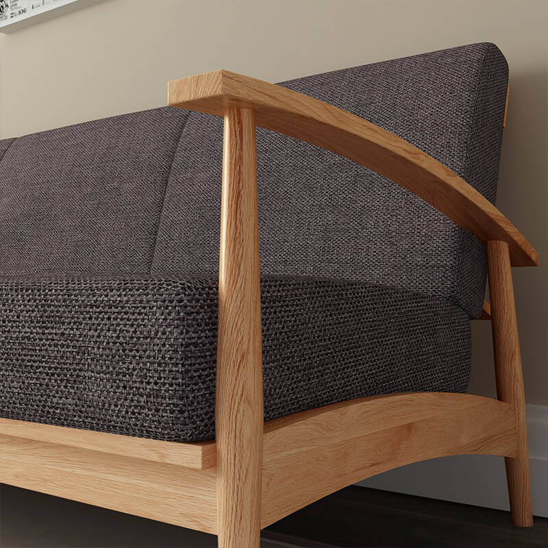 日默瓦 北欧日式风 北美白橡 全实木沙发橡木三人位 组合 r1s01 原木