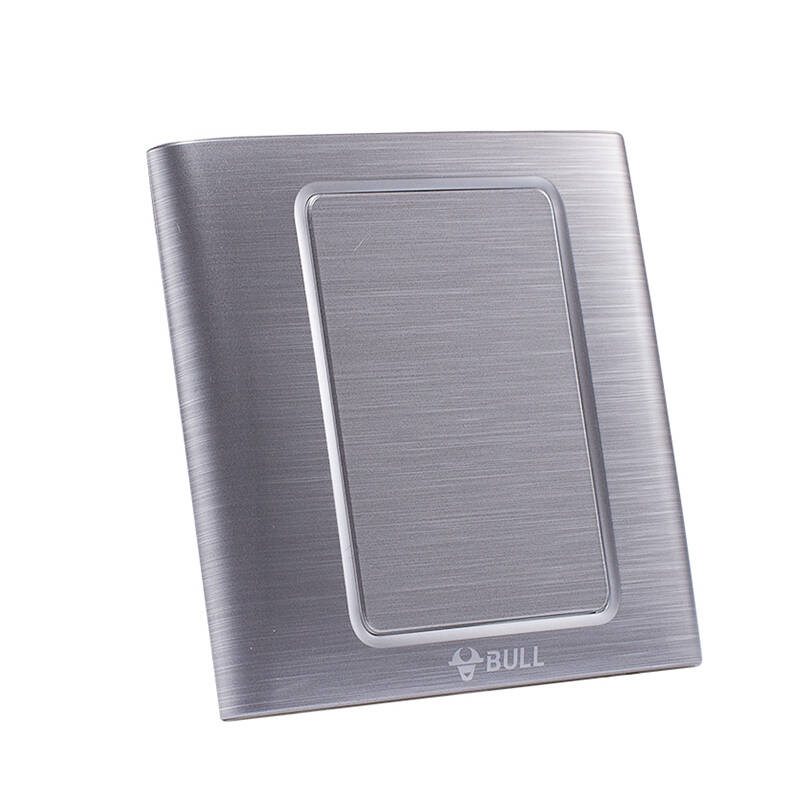 公牛装饰开关插座面板 拉丝银空白面板 白盖板挡板电源插座 g11b101