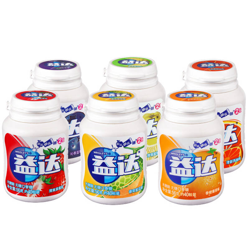 益达水果口味6瓶特供装b款