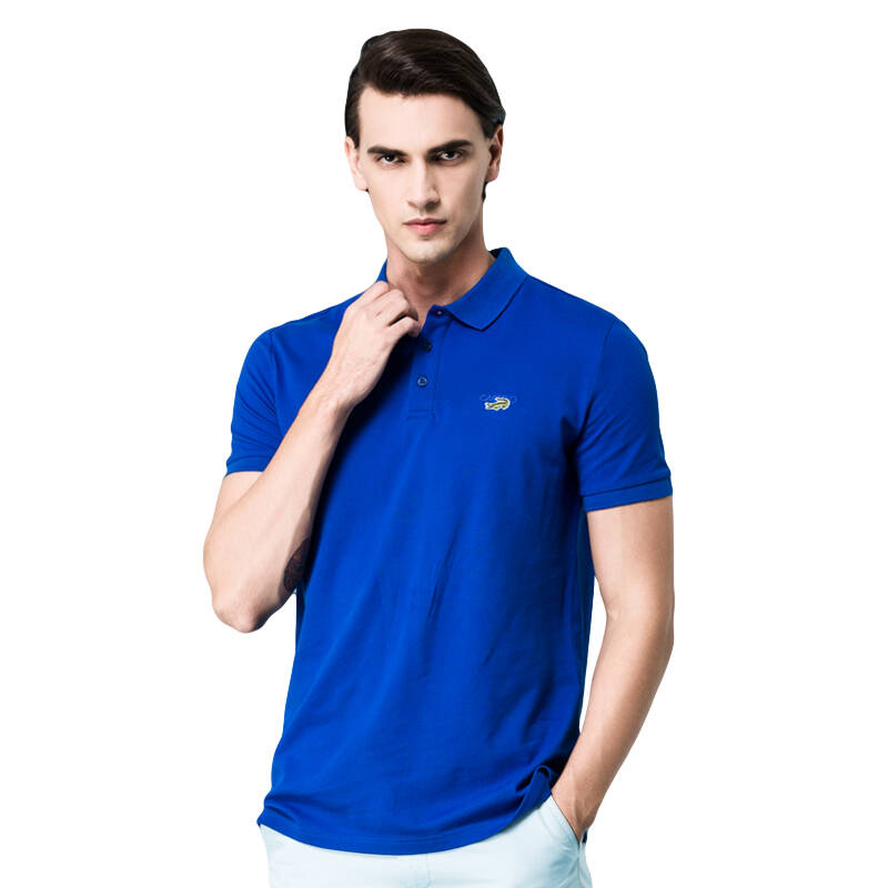 [京东自营]卡帝乐鳄鱼 (cartelo)t恤男士翻领短袖 简约欧美休闲polo衫