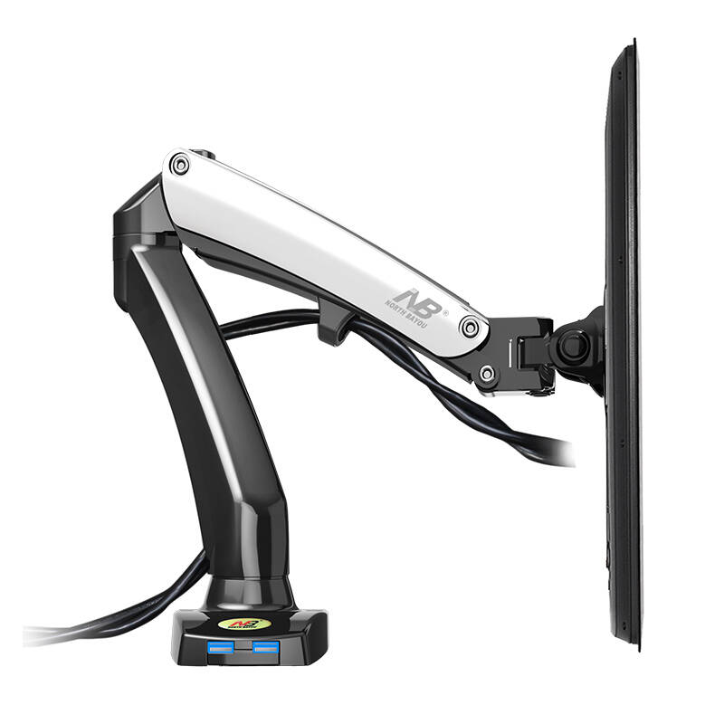 nb f100电脑显示器支架桌面液晶旋转升降无孔底座万向显示屏架子 17