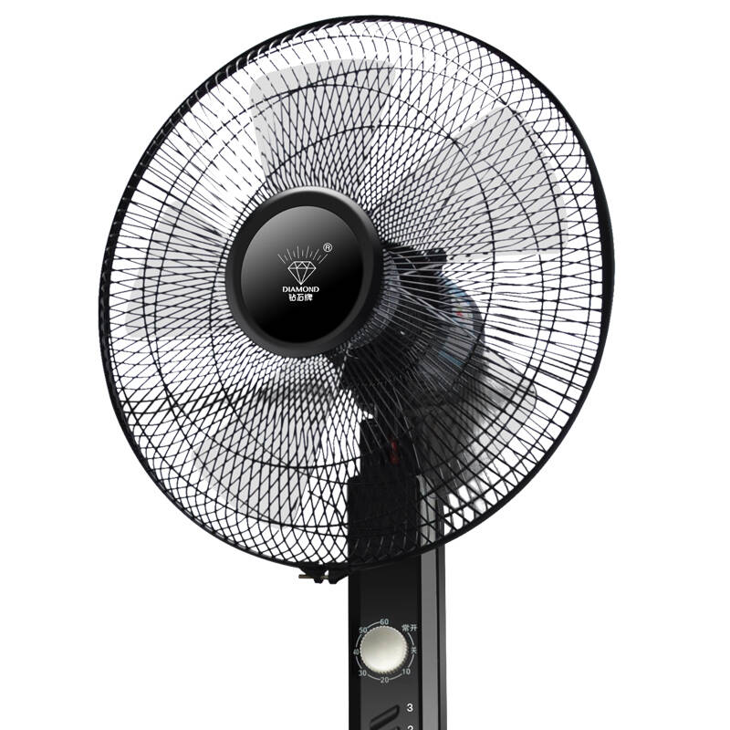 钻石牌(diamond)fs-40Ⅱi 16寸五叶落地扇/电风扇 机械款 黑色