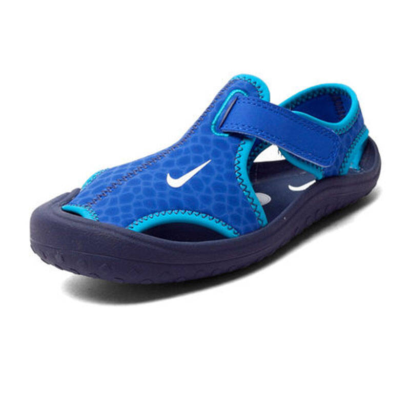nike/耐克 童鞋凉鞋 男童女童露趾魔术贴凉鞋沙滩鞋 里昂蓝 11c/28码