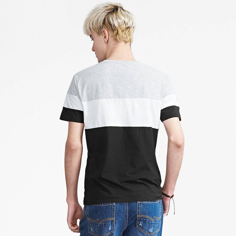 a21 以纯男装休闲修身圆领短袖t恤 4621330081 黑色 170/84a/m