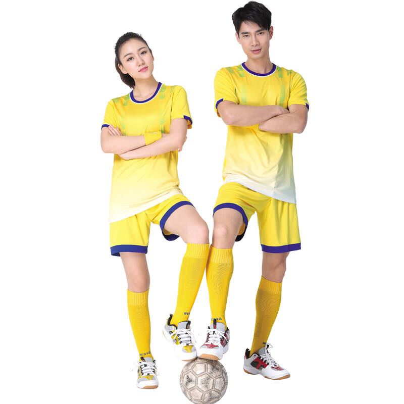 简酷龙足球服男女运动服套装情侣足球训练服透气速干团体队服比赛服