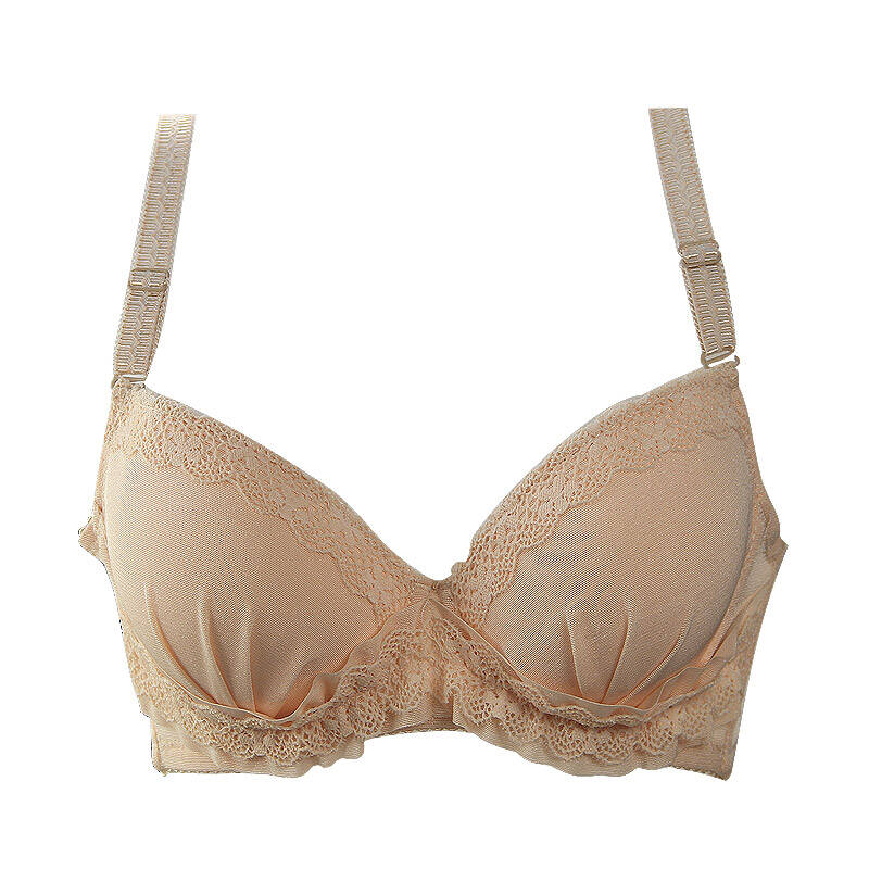 艾茵少女新款聚拢文胸 甜美花边ab罩杯丰胸调整型内衣胸罩 ais408