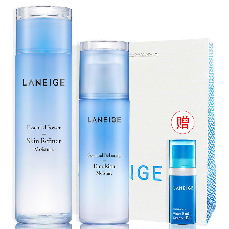 laneige兰芝水衡透润套装补水保湿进口 两件套 爽肤水乳液 - 京东