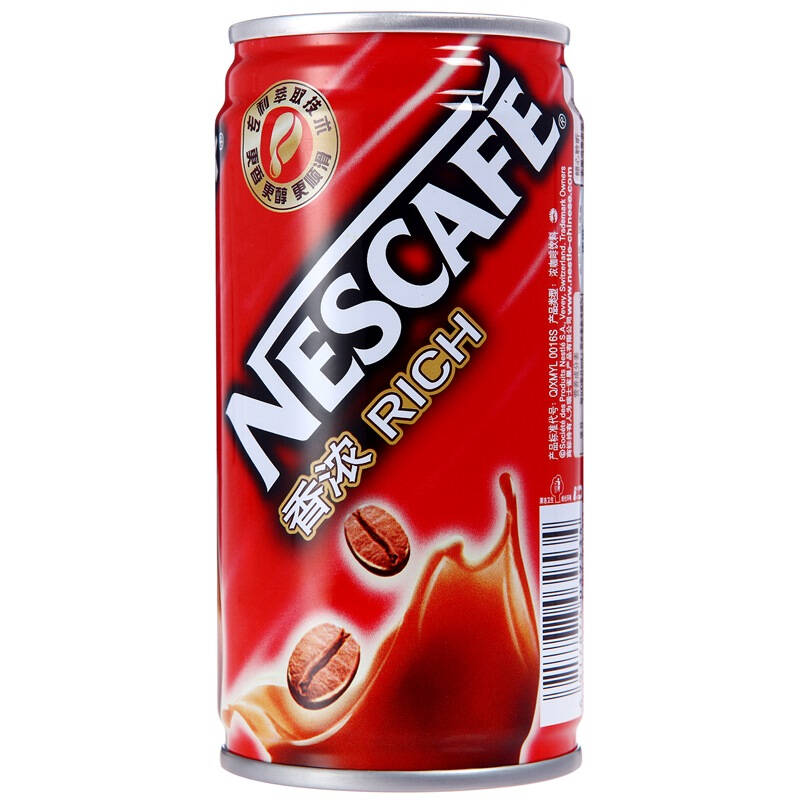 【京东超市】雀巢(nestle) (香浓)咖啡180ml 罐装*24整箱
