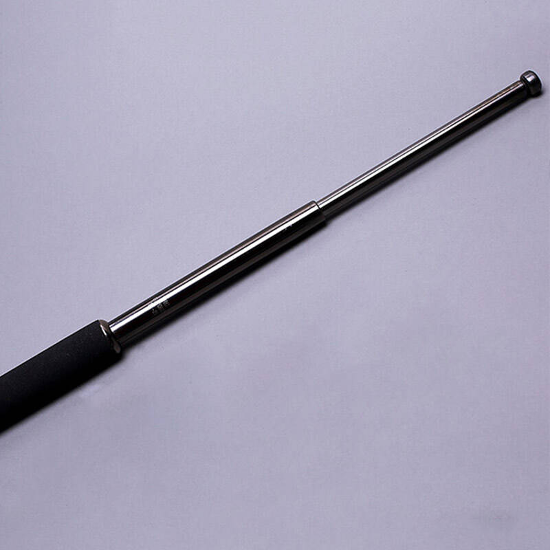 山顶洞人 甩棍 防身棍 伸缩棍 超长超硬三节合金钢防爆棍表演棍 户外