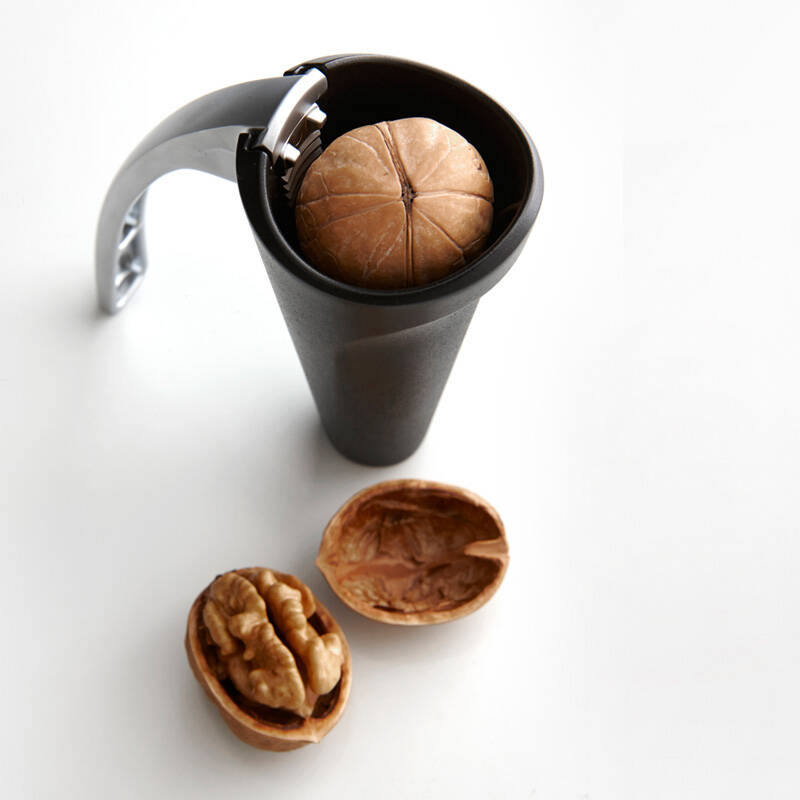 台湾artiart 多功能坚果器山核桃剥壳器工具核桃夹核桃器 黑色.